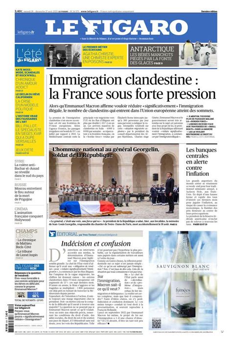 Le Figaro édition numérique du 26 août 2023