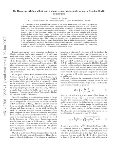 Pdf De Haas Van Alphen Effect And A Giant Temperature Peak In Heavy