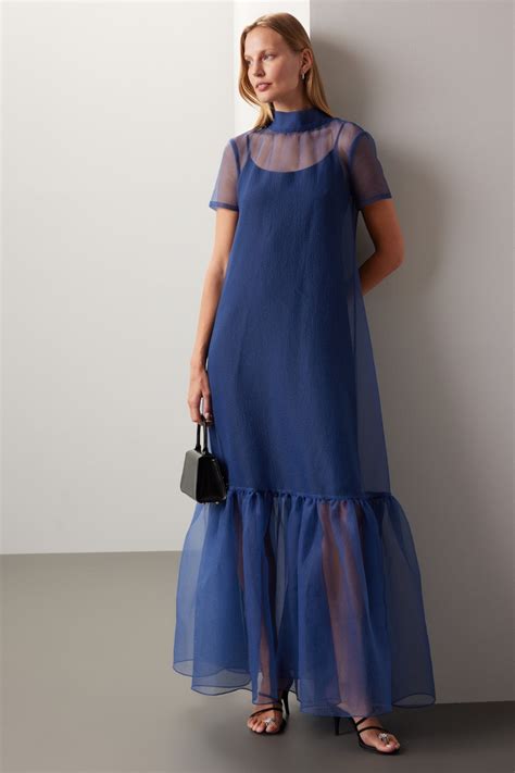 Navy Calluna Dress By Staud Rent The Runway
