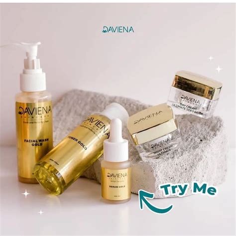 Jual Daviena Skincare Official Paket Acne Gold Glow Series