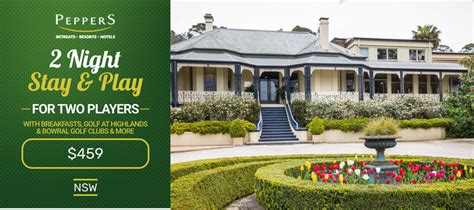 2 Night Stay At Peppers Craigieburn With Breakfasts Golf At Highlands