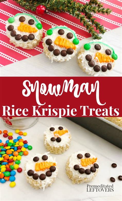 Snowman Rice Krispie Treats Recipe A Fun Winter Snack Idea