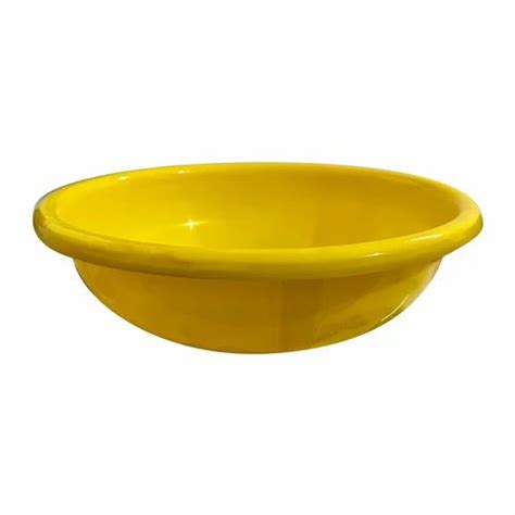 Yellow Round Plastic Ghamela Capacity L Size Inch At Rs