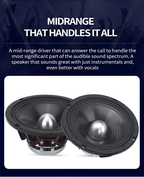 Powerful Voice Mid Range Audio Car Musical Horn V Midrange Speaker