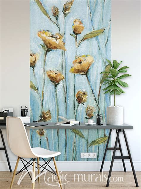 Wishing Blooms Wallpaper Wall Mural By Magic Murals