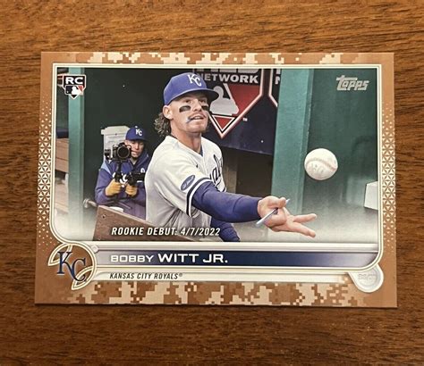 Topps Update Memorial Day Camo Us Bobby Witt Jr Rc Rd