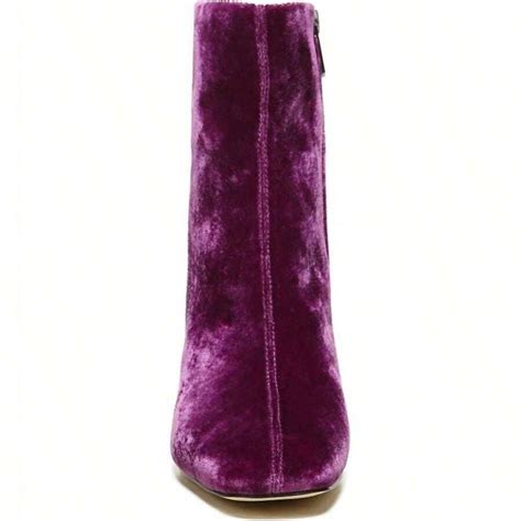 Sam Edelman Fawn Block Heel Bootie In Deep Orchid Shein Usa