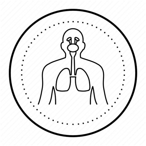 Breathe Inhale Lung Medicine Respiratory System Icon