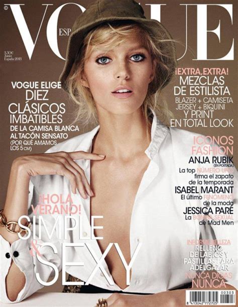 Anja Rubik By Giampaolo Sgura For Vogue Spain