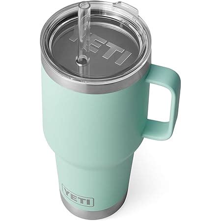 Yeti Rambler Taza Con Pajita De Acero Inoxidable Con Aislamiento Al