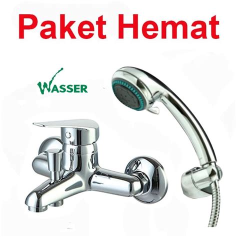 Jual Paket Shower Wasser Kran Bath Mixer MBT S1010 Shower SHS 535