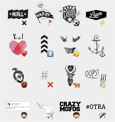 One Direction Stickers Set Adesivos Para Impressão Adesivos Sticker Ideias Para Cadernos