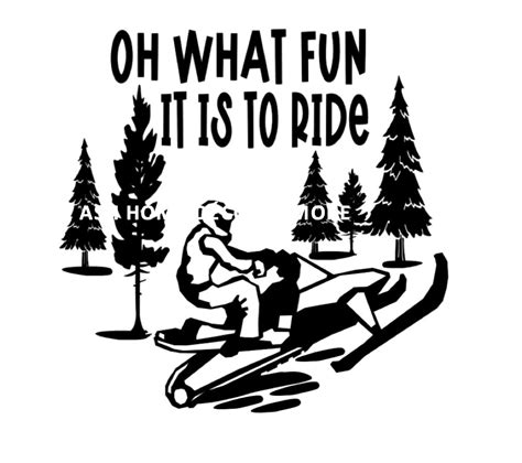 Oh What Fun It Is To Ride Snowmobile Svg Winter Svg Snow Svg Snowmobile