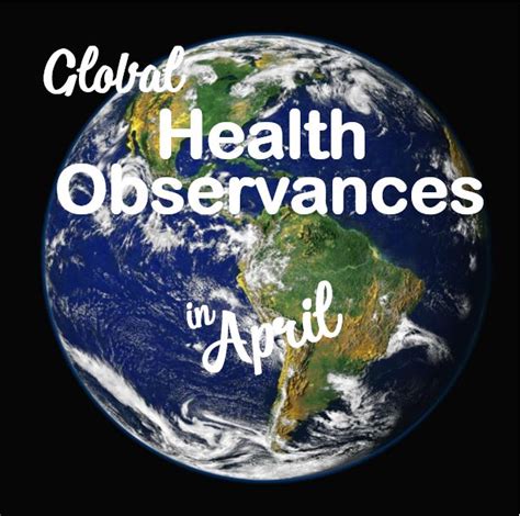 April Health Observances Image To U