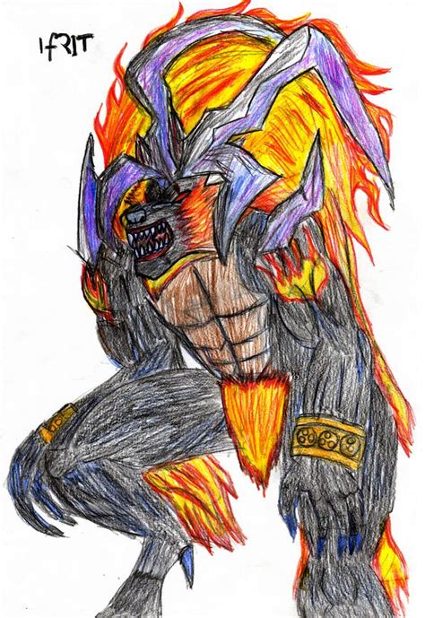 Ifrit Fanart Traditional Art By Jdimensions27 On Deviantart