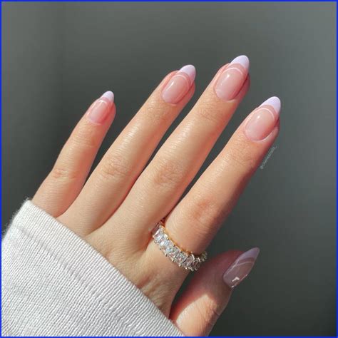 Lilac French Tips Stylish Nails Lavender Nails Lilac Nails