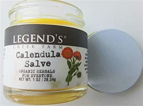 Legends Creek Farm Herbal Salve Calendula Flowers And Grapeseed Oil