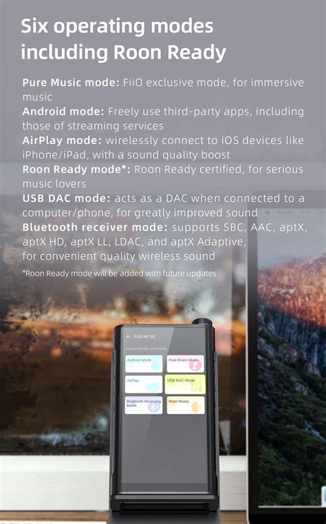 FiiO M15s Portable Hi-Res Lossless Music Player – Apos