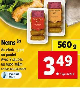 Promo Nems Chez Lidl ICatalogue Fr