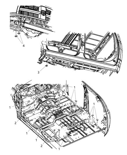 Floor Pan Plugs Ram Classic