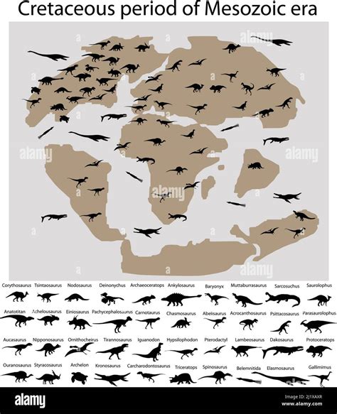 Cretaceous period map hi-res stock photography and images - Alamy