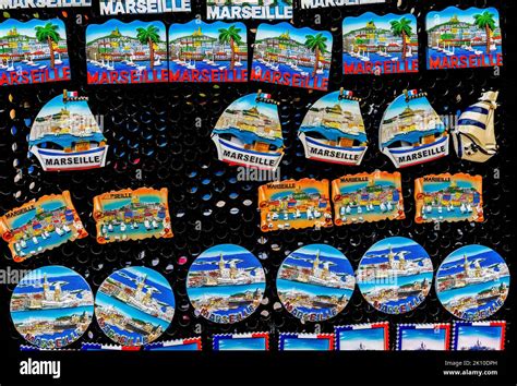 Refrigerator Magnets Souvenirs Marseille France Stock Photo - Alamy