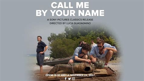 Sony Sets Release Date For Gay Love Story Call Me By Your Name JRL CHARTS