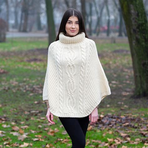 Cable Stitch Poncho