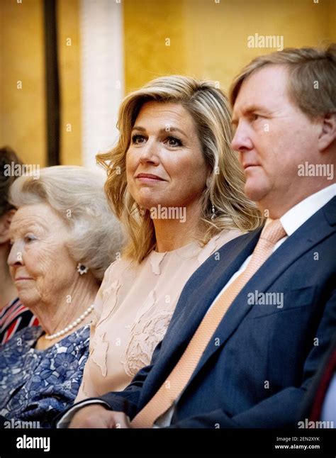 King Willem Alexander Queen Maxima And Princess Beatrix Of The