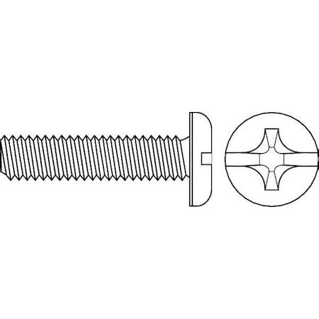 Zoro Select Sheet Metal Screw X In Zinc Plated Steel Pan Head