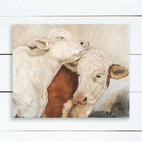 Cow Couple Wall Art Antique Farmhouse