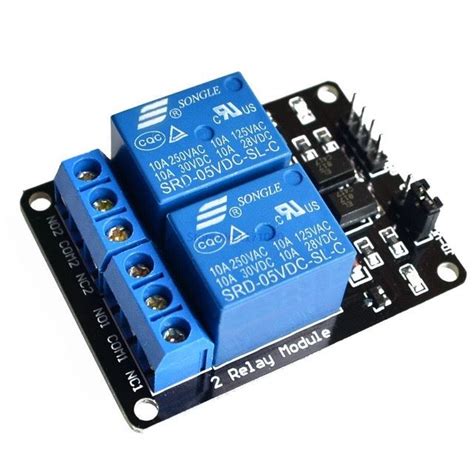 Módulo relé 2 canales para Arduino Mundo Electrónica