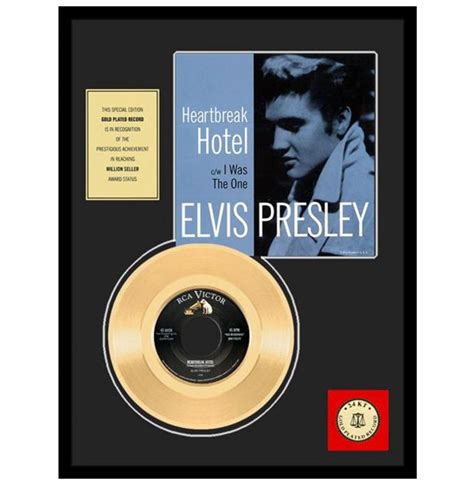 Elvis Presley Heartbreak Hotel Gold Record 45RPM FiftiesStore