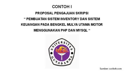 Contoh Proposal Skripsi Plus Struktur And Cara Buat