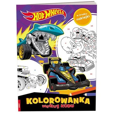 Kolorowanka Hot Wheels Kolorowanka według kodu KKO miękka okładka sklep internetowy
