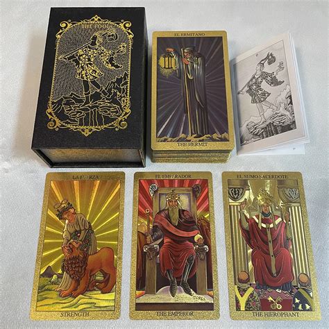 Cartas De Tarot De L Mina Dorada En Espa Ol Baraja De Adivinaci N Para