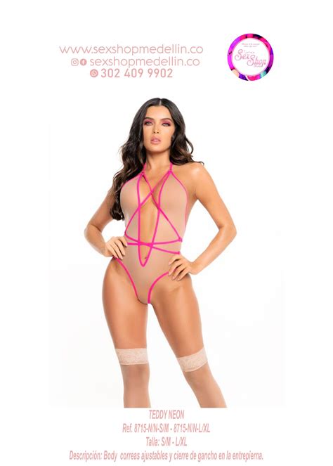 Body Teddy Neon Sexshopmedellin Co Lencer A Er Tica Mujer