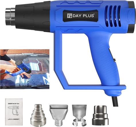 Mini Heat Gun W Dual Temperature Hot Air Gun With Air Flow Rate Nozzles