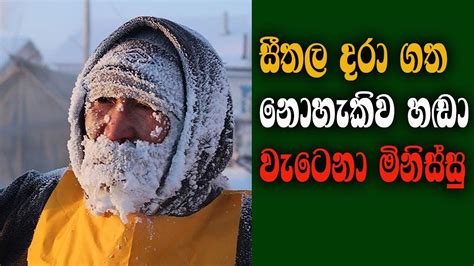 සීතල දරා ගත නොහැකිව හඬා වැටෙනා මිනිස්සු Youtube