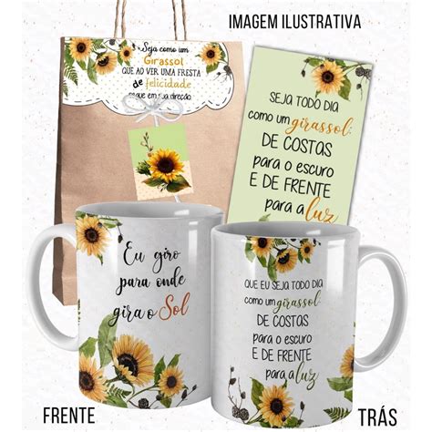 Caneca Girassol Linda Frase Que Eu Seja Todo Dia Como Um Girassol