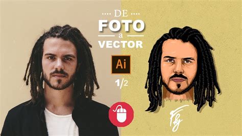 De Foto A Vector Illustrator Tutorial Mouse Youtube