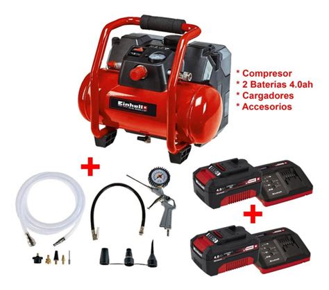 Compresor Inalambrico Einhell Te Ac 36 6 8 36volt 6 Llitros