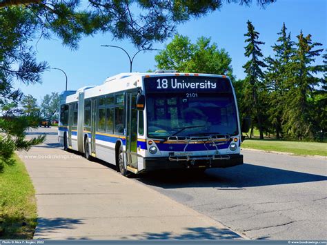 Busdrawings Regina Transit Novabus Lfsa Articulated Low Floor