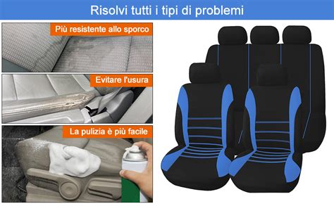 Set Coprisedili Auto Posti Seat Coverset Completo Di Coprisedili