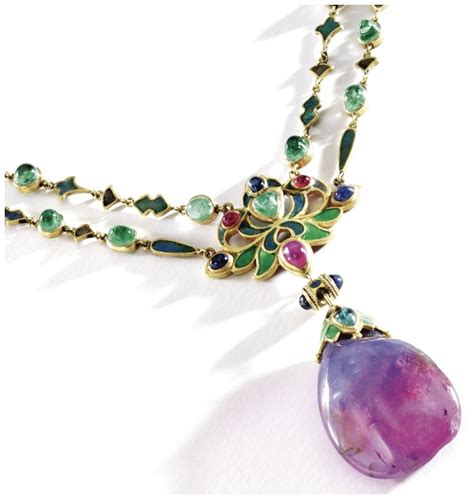 Art Nouveau necklace by Louis Comfort Tiffany.