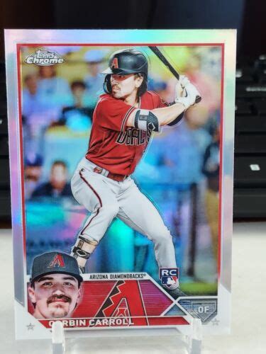 2023 Topps Chrome Corbin Carroll 95 Refractor Rookie Arizona