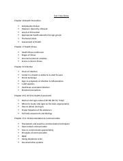 NUR 155 Test 1 Key Points 3 Docx Test 1 Key Points Chapter 16 Health