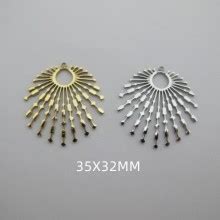 2 Pcs Pendentif Acier Inoxydable Perles Bleues