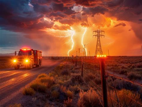 Powerful Lightning Storm Strikes Causing Damage And Power Outages