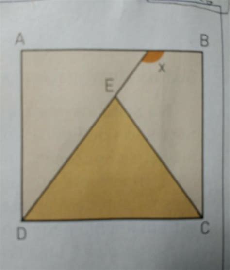 na figura abcd é um quadrado e dec é um triângulo equilátero calcule o